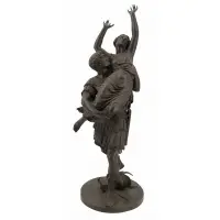Pierre Loison, Robbery of Sabine, Large & impressive bronze sculpture with nice original patina