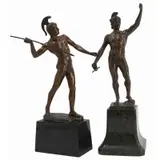 Julius Schmidt-Felling, Untitled, 2 Bronze warriors