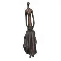 Ruth Bloch, R Bloch 138/175, Ruth Bloch bronze of a seated woman with flowers