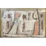 Salvatore Emblema, Untitled (Pink and Grey Figures), 1964