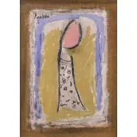Salvatore Emblema, Untitled (Figure with Pink), 1964