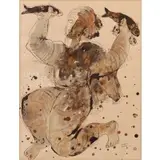 Reuven Rubin, Peche Miraculeuse (The Fisherman- from Visages d'Israel Series), 1960, Color lithograph