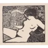 Aristide Maillol, La Vague (The Wave). 1895-98. Woodcut. Initialed and numbered '46/60, Woodcut