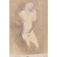Carl Sprinchorn, The Narcissus, Berlin, Watercolor on paper