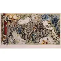 Marc Chagall, The Story of Exodus, Lithograph on arches paper