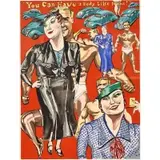 Red Grooms, You Can Have a Body Like Mine! 1978. Color lithograph. Signed and numbered '119/120, Color lithograph