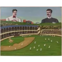 Oscar De Mejo, The Game's First Genuine Superstar, 1979, Oil on masonite