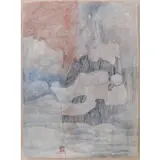 Hoi Lebadang, Reclining Abstract Figure, Watercolor