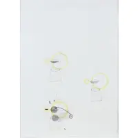 Abstract Shapes with Yellow by Sang Nam Lee, Mixed media on paper, sold Mar 2026