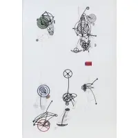 Abstract Shapes by Sang Nam Lee, Mixed media on paper, sold Mar 2026