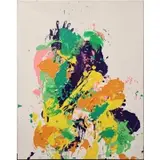 Hosup Hwang, V-04-90, Mixed media on linen