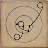 Nam Sang Lee, Circles, Mixed media on vinyl laid on canvas