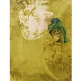 Morris Broderson, Untitled (Yellow Abstract), Mixed media on paper