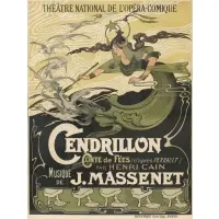 Emile Bertrand, Opera Cendrillon, Lithographic poster