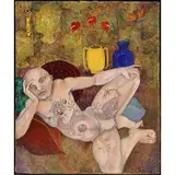 Mylo Quam, Man with Dragon Tattoo, 1985, Acrylic on canvas