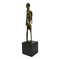 James DeWitt King, Untitled, Gilt Bronze Figural Sculpture
