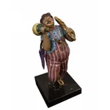 Hiro Yamagata, End of the Day, 1989, Patinated bronze on marble base