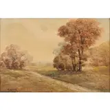 Rudolph Eicher, Country Road, Oil on canvas