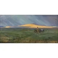 William E. Johnson, Heading Home, Oil on canvas