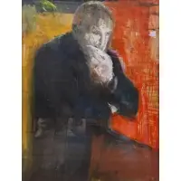 Ruth Petrus, Portrait of William Donald Schaefer (1921-2011).1989, Acrylic on paper