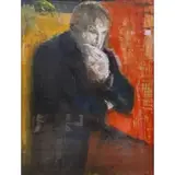 Ruth Petrus, Portrait of William Donald Schaefer (1921-2011).1989, Acrylic on paper