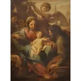Francesco Mancini, The Madonna and Child with St. Joseph on the Flight to Egypt, Oil on canvas