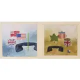 Walter Tandy Murch, Illustrations for Scientific Americans: 'Telephone, Pencil, Flag, Mixed media