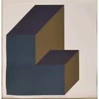 Sol LeWitt, Forms Derived from a Cube (plate 11), Screenprint