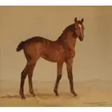 Paul Desmond Brown, A Brown Foal, 1934, Watercolor