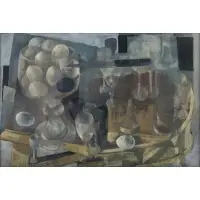 Carlyle Brown, Chalice and Eggs, 1952, Gouache