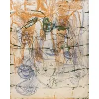 David Salle, Untitled (from 'Grandiose Synonym for Church'), 1985, Aquatint in colors., on heavy woven paper