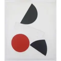 Alan Reynolds, Cosmic II, 1971, Emulsion painted relief on board