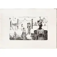 Vincent Smith, Market in Ethiopia, 1974, Three Prints: (i) 'Market in Ethiopia'