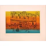 Vincent Smith, Arthur Rimbaud's House in Harar, Color etching