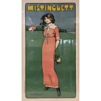 Daniel de Losques, Mistinguett, Colored lithograph poster