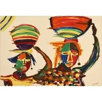 Vincent Smith, The Water Carriers, 1987, [3] Three Prints: (i) 'The Water Carriers'
