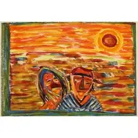 Vincent Smith, Couple and Desert Sun, 1987, Three Prints: (i) 'Couple and Desert Sun'