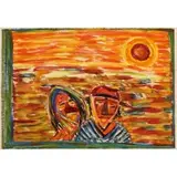 Vincent Smith, Couple and Desert Sun, 1987, Three Prints: (i) 'Couple and Desert Sun'