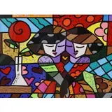 Romero Britto, My Best Friend, 2001, Mixed media on paper