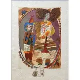 Théo Tobiasse, Lorsque Le Jour Devient Fruit (When Day Becomes Fruit), Carborundum aquatint etching on handmade paper