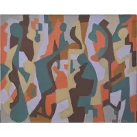 Max Schnitzler, Dedicated to- William McDonough, 1966, Oil on canvas