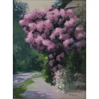 Dennis Perrin, Shadow on the Sidewalk, Oil on canvas