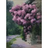 Dennis Perrin, Shadow on the Sidewalk, Oil on canvas