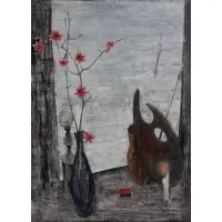Jacques Bleny, Nature Morte Hivernale (Winter Still Life), 1960, Oil on canvas