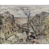 Jacques Bleny, Untitled (Landscape), 1960, Oil on canvas
