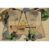 Eileen Agar, Seascape, Watercolor on paper