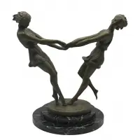André Gilbert, Untitled, Bronze Sculpture Of girls dancing