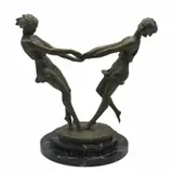 André Gilbert, Untitled, Bronze Sculpture Of girls dancing