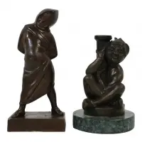 Caroline Peddle Ball, Fou De marked A.LX or B to underside. From a NYC estate. Dimensions: 7