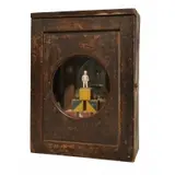 Barry Cohen, Zodiac, Mixed media wood, mirror, paper, and ceramic objects assemblage